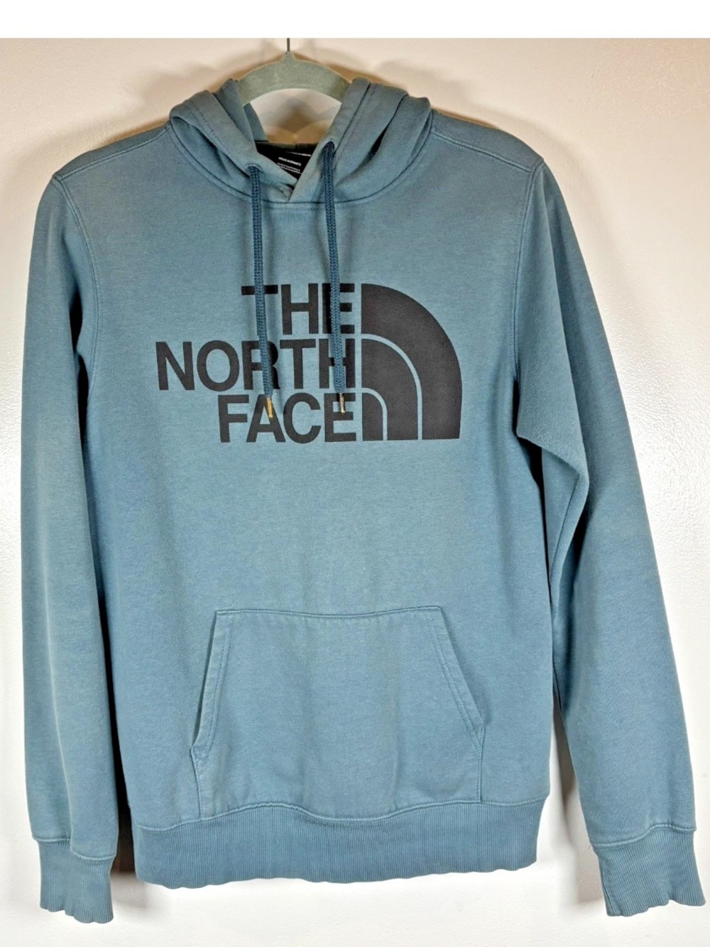 The North Face Half Dome Pullover Hoodie Sweatshirt Men’s Size S Blue Green Logo